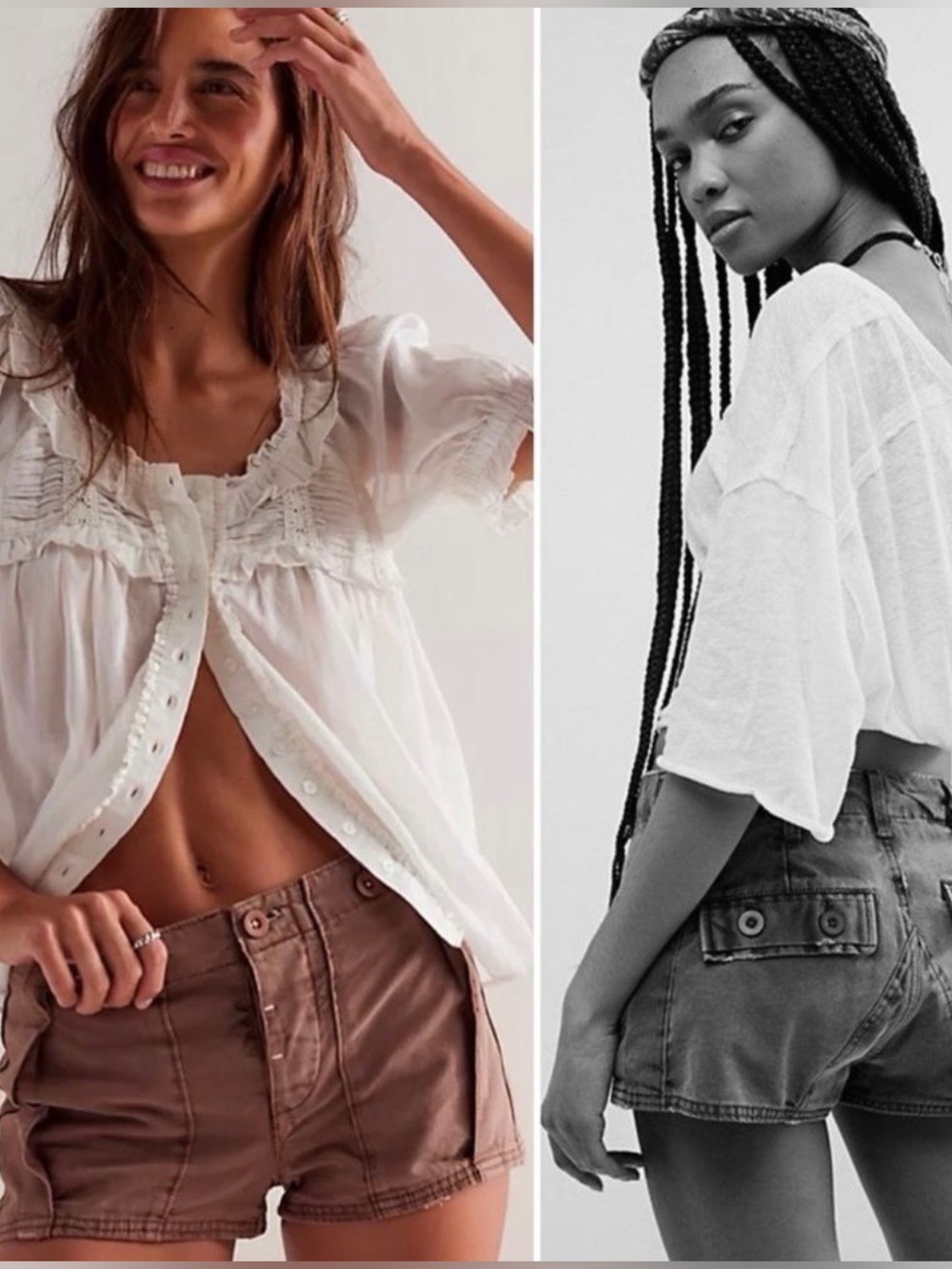 NWOT size 8 Free People Micro shorts